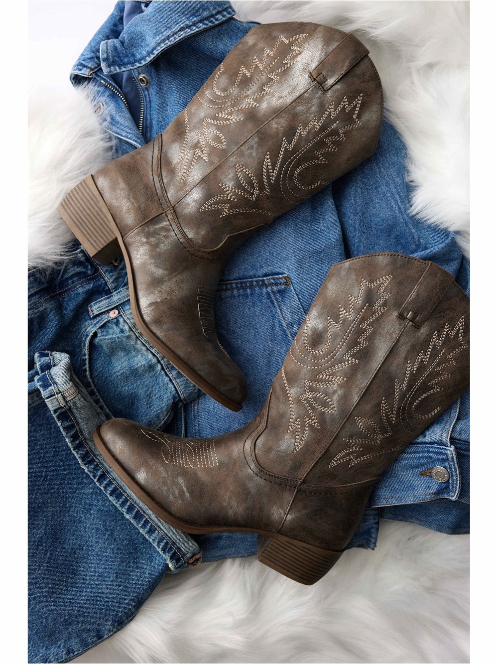 Xappeal Twain Women’s Brown Western Mid-Calf Cowboy Boots
